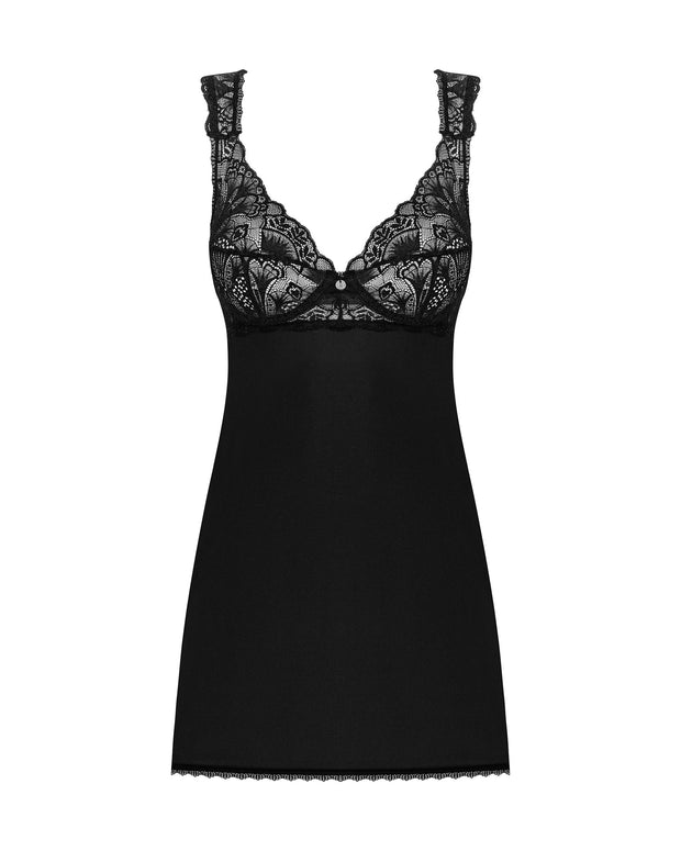 Donna Dream Spitzen-Babydoll - Schwarz