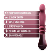 Temptasia - Trixie Stoßender Dildo - Weinrot