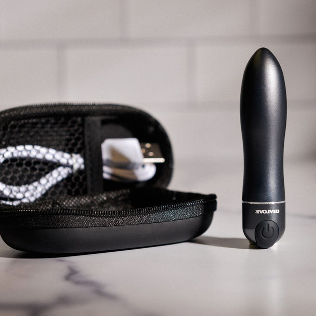 Evolved - Travel Gasm Bullet Vibrator - Schwarz