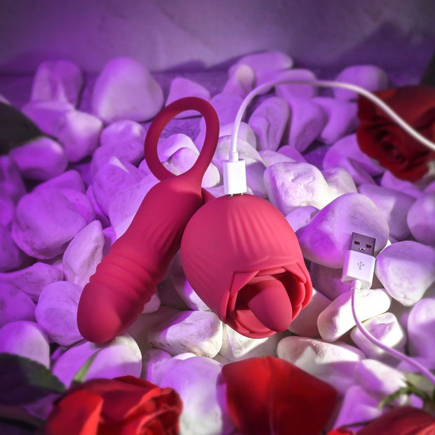 Evolved - Wild Rose Zungen-Vibrator - Rot