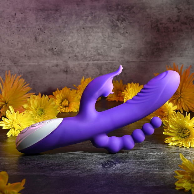 Evolved - Lick Me Triple Stim Vibe Vibrator - Lila