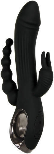 Evolved - Trifecta Rabbit Vibrator - Schwarz