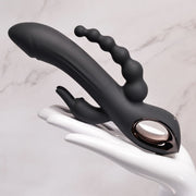 Evolved - Trifecta Rabbit Vibrator - Schwarz