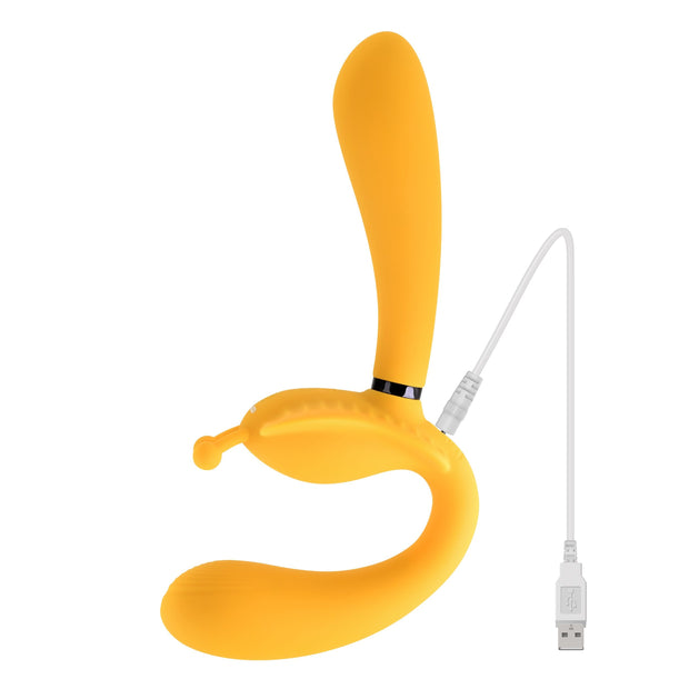 Evolved - Der Monarch Strapless Strap On Vibrator - Gelb