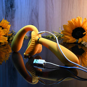 Evolved - Der Monarch Strapless Strap On Vibrator - Gelb