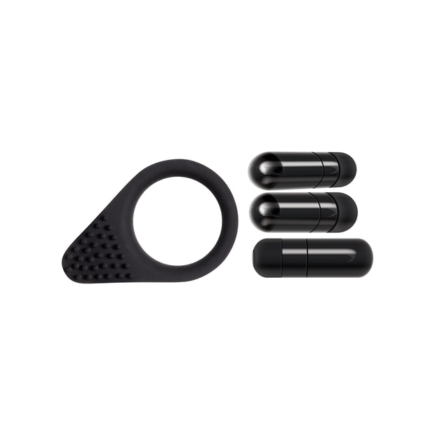 Evolved - Black Knight Vibrating Cockring - Schwarz