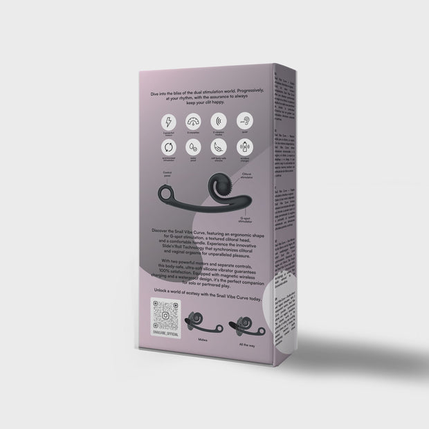 Snail Vibe Curve Duo Vibrator - Schwarz