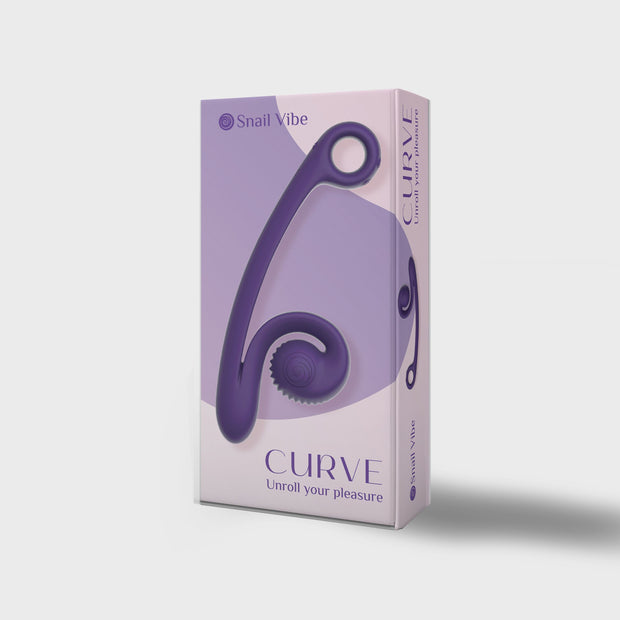 Snail Vibe Curve Duo Vibrator - Lila