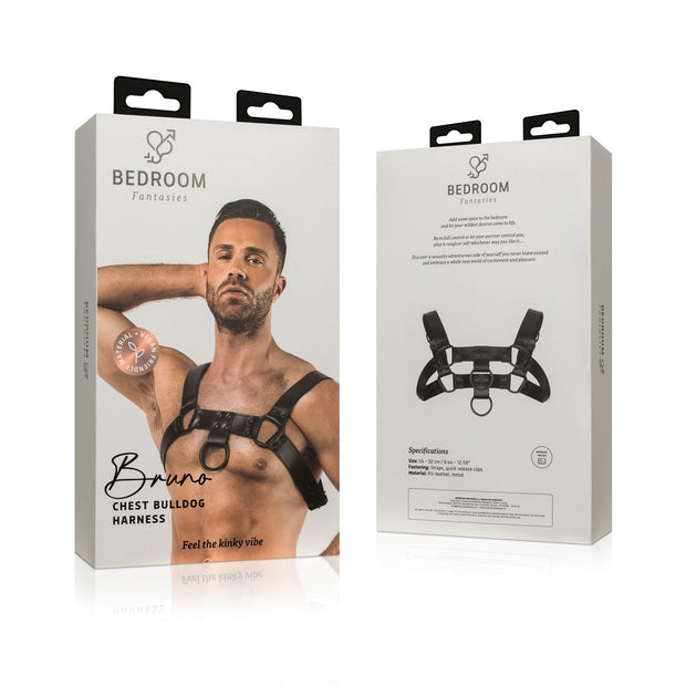 Bruno Bondage-Harness - Schwarz