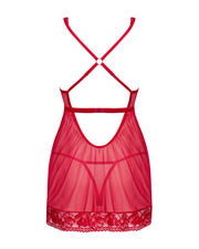 Sexy Babydoll und String - Rot