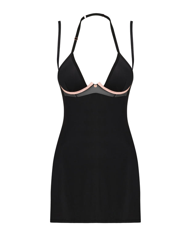 Selinne Sexy Babydoll mit String - Schwarz