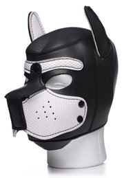 Spike Puppy BDSM Hood - Schwarz/Weiß