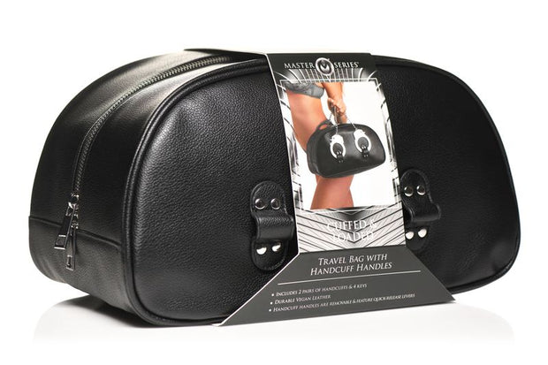 Bondage-Reisetasche mit Handschellen - Schwarz