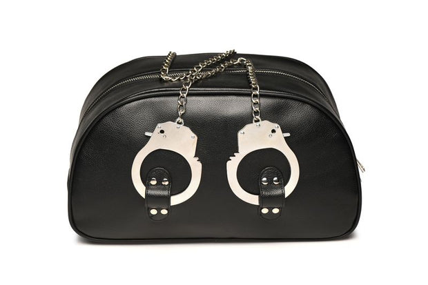 Bondage-Reisetasche mit Handschellen - Schwarz