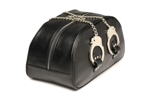 Bondage-Reisetasche mit Handschellen - Schwarz