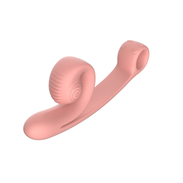 Snail Vibe Curve Duo Vibrator - Pfirsichrosa