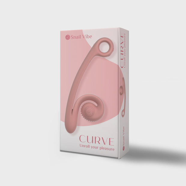 Snail Vibe Curve Duo Vibrator - Pfirsichrosa