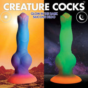 Leuchten-im-dunklen Silikon Alien Dildo