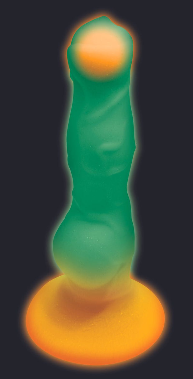 Leuchten-im-dunklen Silikon Alien Dildo