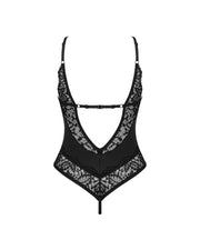 Bellastia Body mit offenem Schritt - Schwarz