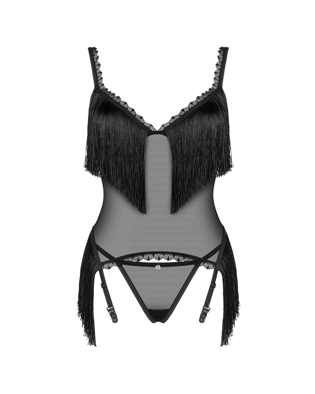 Obsessive - Sherila Korsett & String - Schwarz