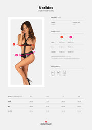 Obsessive - Norides Ouvert Teddy - Schwarz