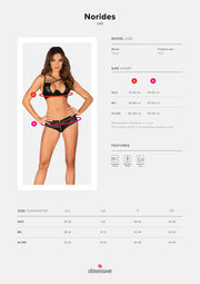 Obsessive - Norides 2-teiliges Set - Schwarz