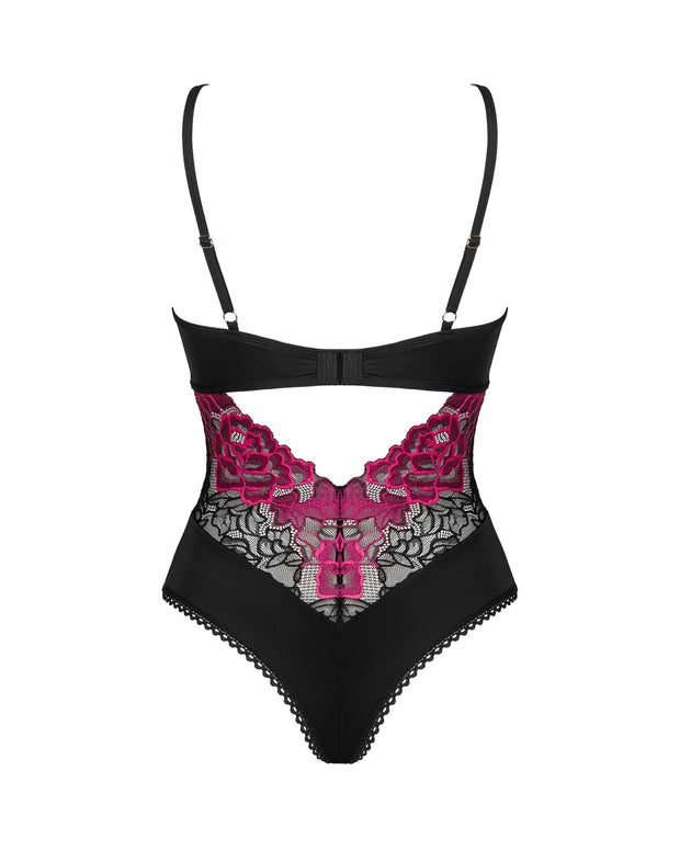 Obsessive - Rosenty Teddy - Schwarz/Lila