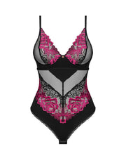 Obsessive - Rosenty Teddy - Schwarz/Lila