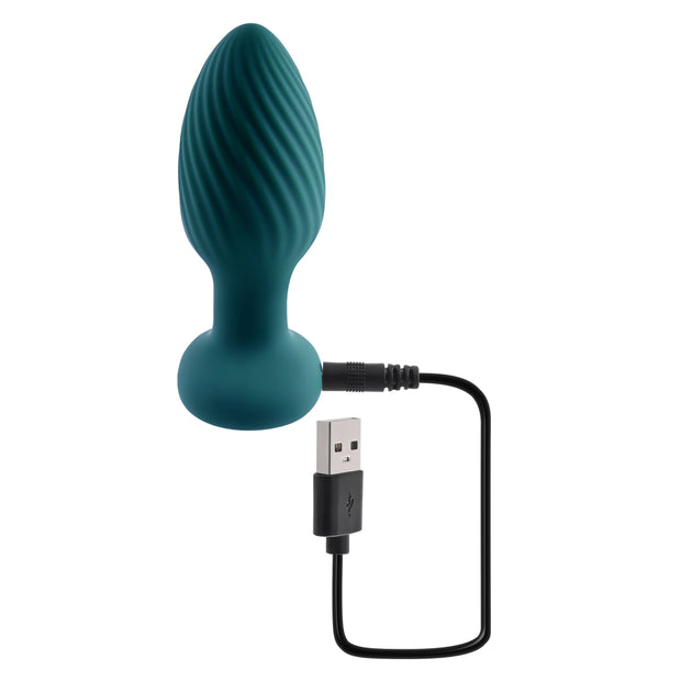 Playboy - Spinning Tail Teaser Analplug - Türkis
