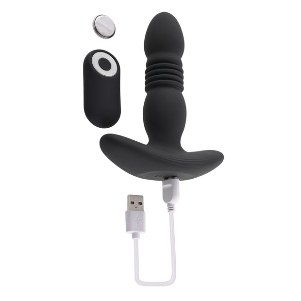 Playboy  - Vertraue dem Stoß-Buttplug - Schwarz