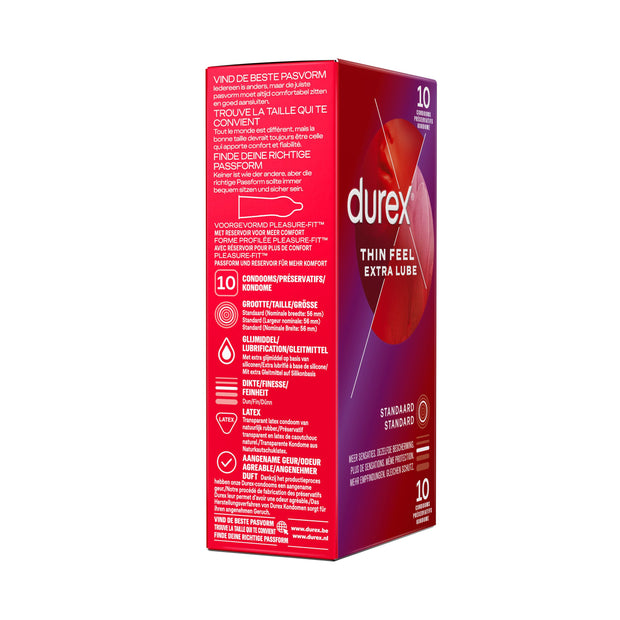 Durex Thin Gefühlsecht Extra feucht - 10 Kondome