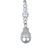 Silberne Brustwarzenklemmen mit Perlen