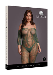 Catsuit mit langen Ärmeln - Grün