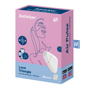 Satisfyer Love Triangle Luftdruck Vibrator - Weiß