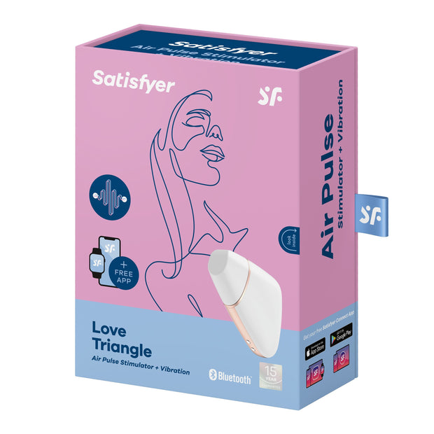 Satisfyer Love Triangle Luftdruck Vibrator - Weiß
