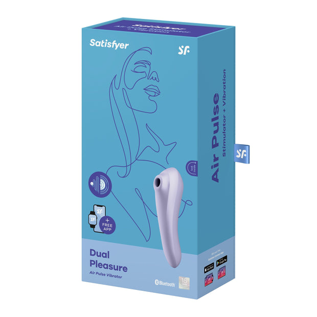 Dual Pleasure Saugvibrator - Mauve