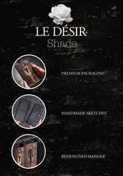 Dreiteiliges Strumpfband-Set - Schwarz