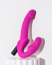 Temptasia – Estella Vibrierender halterloser Strap-On – Pink