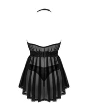 Obsessive - Serafia Babydoll & String - Schwarz