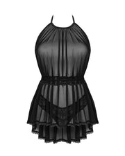 Obsessive - Serafia Babydoll & String - Schwarz