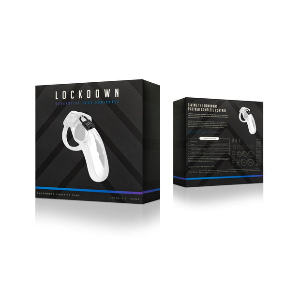 Lockdown Keuschheitskäfig Transparent - Groß