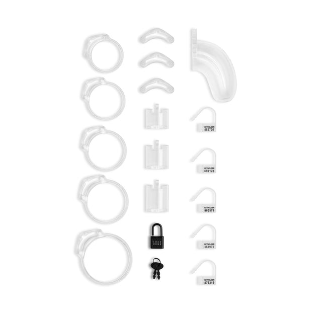 Lockdown Keuschheitskäfig Transparent - Mittelgroß