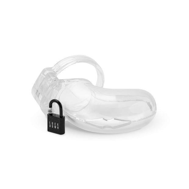 Lockdown Keuschheitskäfig Transparent - Mittelgroß