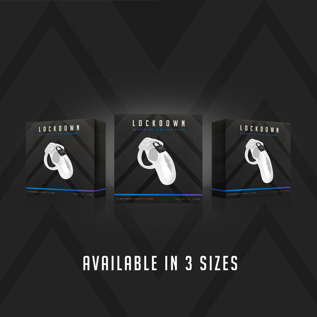 Lockdown Keuschheitskäfig Transparent - Mittelgroß