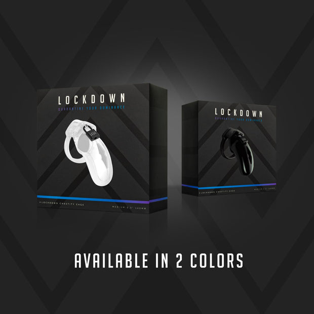 Lockdown Keuschheitskäfig Transparent - Mittelgroß