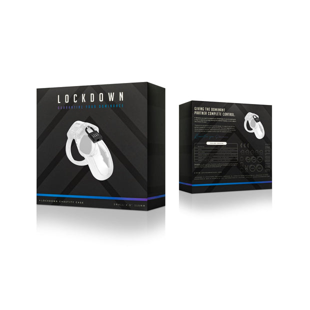 Lockdown Keuschheitskäfig Transparent - Klein