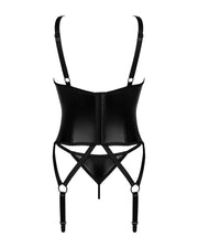 Obsessive - Armares Korsett & String - Schwarz