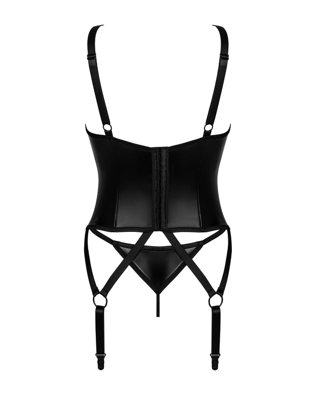 Obsessive - Armares Korsett & String - Schwarz