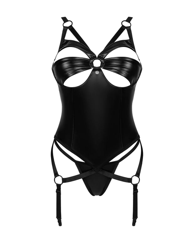Obsessive - Armares Korsett & String - Schwarz